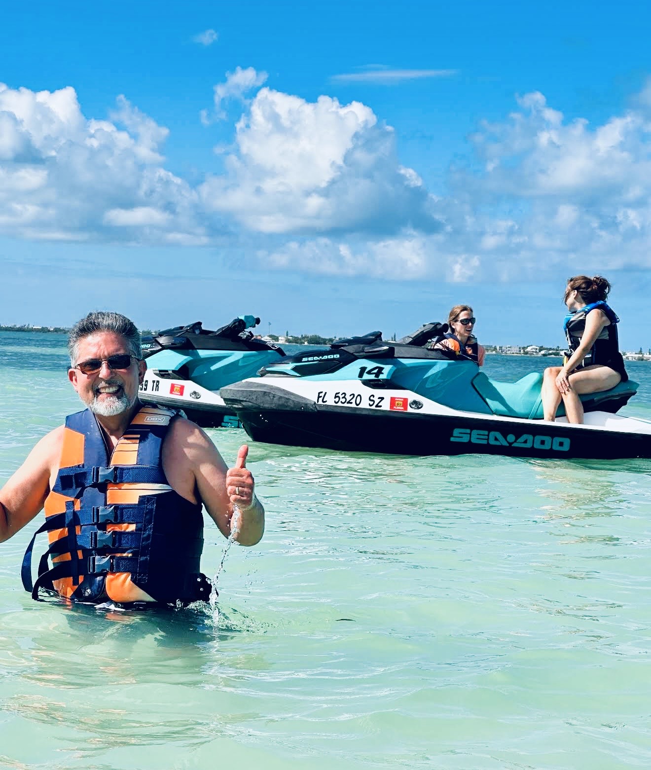 Florida Keys Jet Ski Rentals with riders enjoying clear water