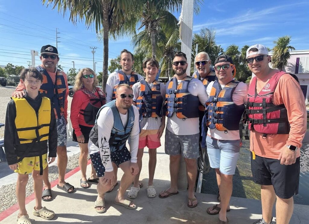 Florida Keys jet ski rentals at Conch Key with a jet ski near the dock